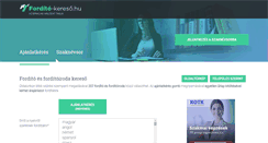 Desktop Screenshot of forditokereso.hu